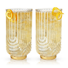 Load image into Gallery viewer, Gatsby Highball Glasses Set of 2 (Online Only)