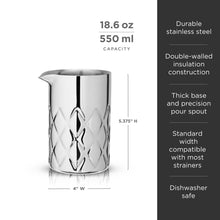 Load image into Gallery viewer, Admiral Stainless Steel Double-Walled Mixing Glass (Online Only)