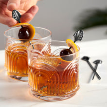 Load image into Gallery viewer, Art Deco Cocktail Picks in Gunmetal Set of 4 (Online Only)