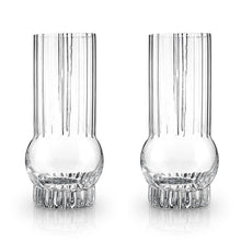 Load image into Gallery viewer, Art Deco Crystal Highball Glasses Set of 2 (Online Only)