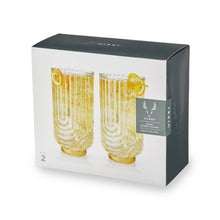 Load image into Gallery viewer, Gatsby Highball Glasses Set of 2 (Online Only)