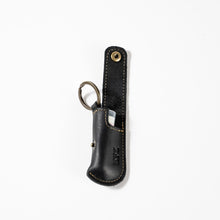 Load image into Gallery viewer, The Sidekick Personalized Fine Leather Lip Balm Holster with Key Ring | Holtz Leather Co.