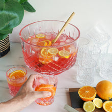 Load image into Gallery viewer, Admiral Crystal Punch Bowl and Tumbler Set (Online Only)