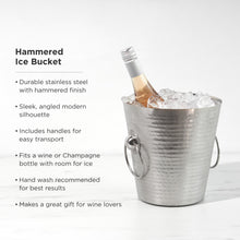 Load image into Gallery viewer, Irving Stainless Steel Hammered Ice Bucket (Online Only)