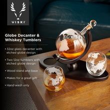 Load image into Gallery viewer, Globe Decanter and Whiskey Tumbler Set (Online Only)