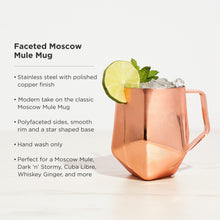 Load image into Gallery viewer, Seneca Faceted Copper Moscow Mule Mug (Online Only)