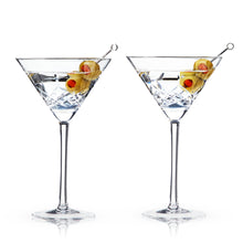 Load image into Gallery viewer, Admiral Crystal Martini Glasses (Online Only)