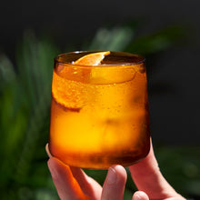 Load image into Gallery viewer, Aurora Amber Cocktail Tumblers, Set of 2 (Online Only)