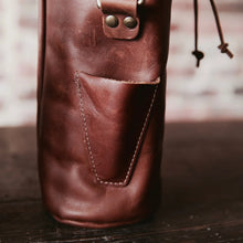 Load image into Gallery viewer, The Muscadine Fine Leather Wine Tote Wine Bottle Carrier Bag | Holtz Leather Co.