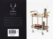 Load image into Gallery viewer, Antique Gold Bar Cart (Online Only)