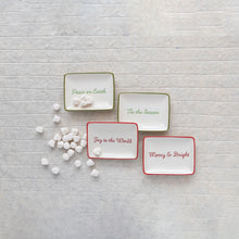 Load image into Gallery viewer, Stoneware Dish w/ Holiday Words (4 Styles)