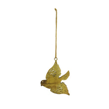 Load image into Gallery viewer, Metal Bird Ornament w/Distressed Gold Finish