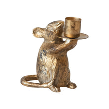 Load image into Gallery viewer, Cast Aluminum Mouse Taper Holder
