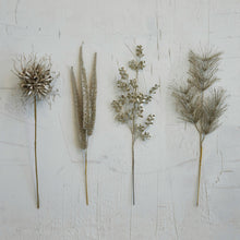 Load image into Gallery viewer, Faux Fern Spray w/ Glitter, Champagne Color