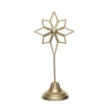 Load image into Gallery viewer, Metal Star on Stand with Gold Finish