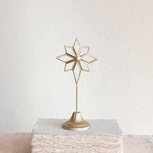 Load image into Gallery viewer, Metal Star on Stand with Gold Finish