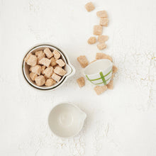 Load image into Gallery viewer, Hand-Painted Stoneware Prep Bowls with Grid Pattern (Set of 4)