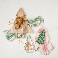 Load image into Gallery viewer, Hand-Painted Ceramic Tree Shaped Plates with Stripe Patterns (2 Styles)