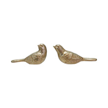 Load image into Gallery viewer, Cast Iron Bird with Gold Finish (2 Styles)