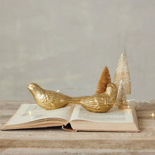 Load image into Gallery viewer, Cast Iron Bird with Gold Finish (2 Styles)