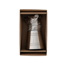 Load image into Gallery viewer, Bear Head Cast Aluminum & Stainless Steel Jigger in Kraft Box
