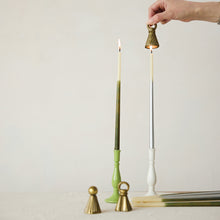 Load image into Gallery viewer, Cast Aluminum Bell Shaped Candle Snuffer ( 3 Styles)