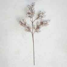 Load image into Gallery viewer, Faux Juniper Branch, Brown & Snow Finish