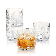 Load image into Gallery viewer, Beau Crystal Lowball Tumblers Set of 4 (Online Only)
