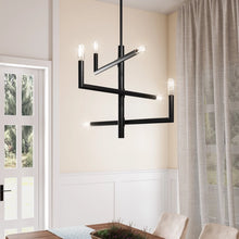 Load image into Gallery viewer, Optical 6-Light Stacked Chandelier