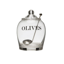 Load image into Gallery viewer, Olive Jar w/Spoon
