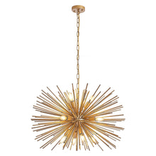 Load image into Gallery viewer, Mid-Century Modern 12-Light Starburst Chandelier 29"  [Online Only]

