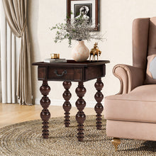 Load image into Gallery viewer, Solid Wood End Table with Drawer in Espresso Finish [Online Only]
