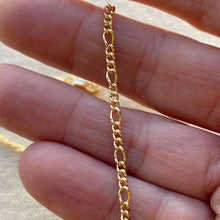 Load image into Gallery viewer, Figaro Chain 18k Gold Filled 2mm Rounded 3x1
