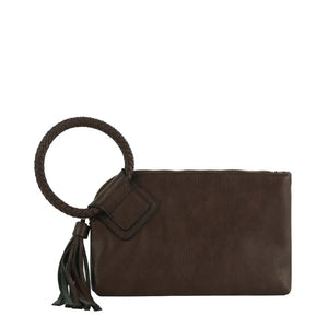 Braided Ring Handle Wristlet Clutch (Various Colors)