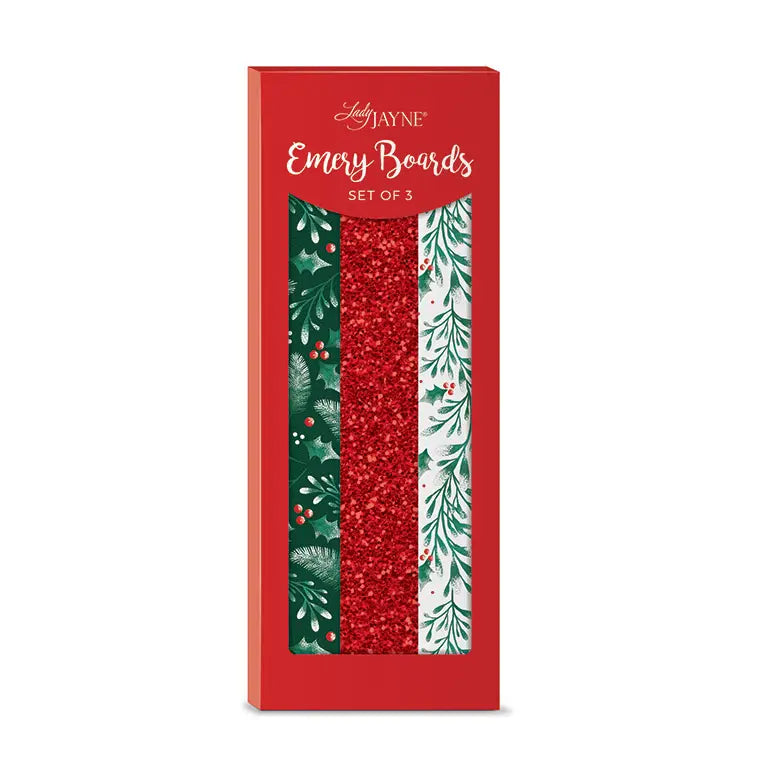 Glitter Emery Board Set of 3 Snowy Sprigs