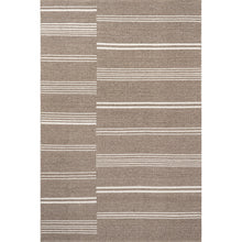 Load image into Gallery viewer, Birchwood Reversible Striped Wool Area Rug (Dark Beige)
