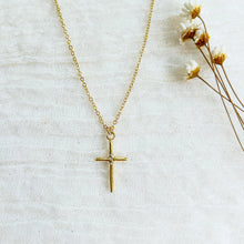 Load image into Gallery viewer, Gold Cross Necklace
