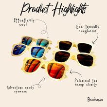 Load image into Gallery viewer, Polarized Bamboo Sunglasses
