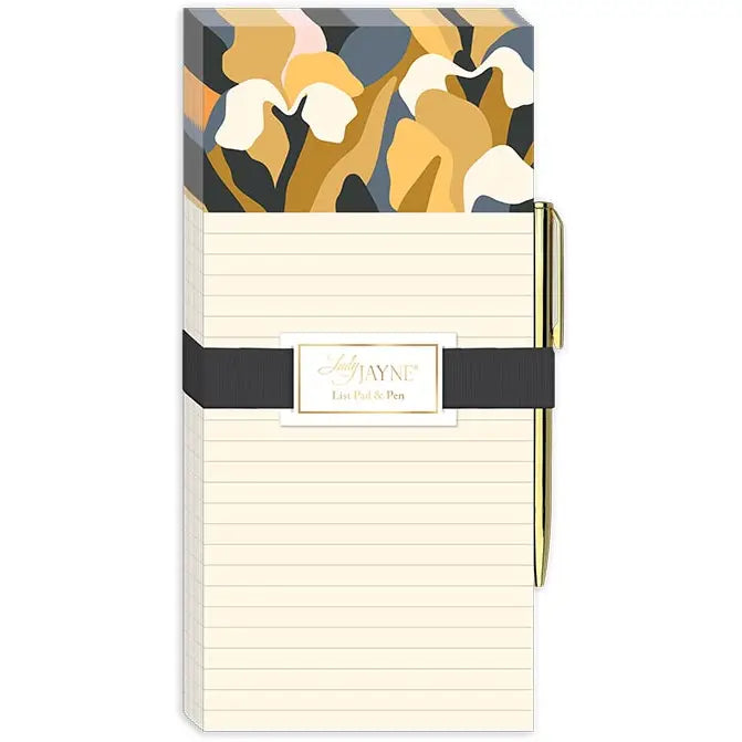 Magnetic List Pad with Pen Bloomscape Iris