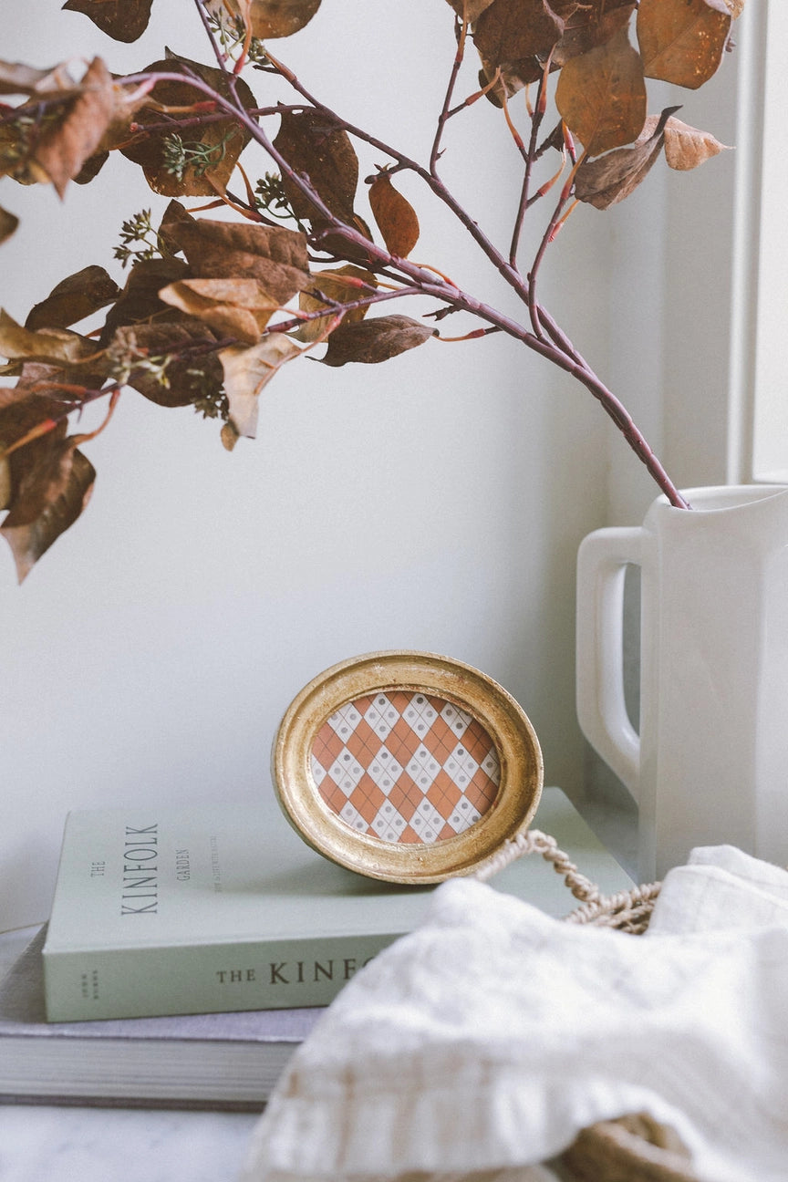 Antique Oval Photo Frame