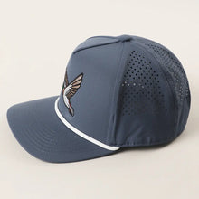 Load image into Gallery viewer, Navy Flying Mallard Embroidered Rope Strap Trucker Hat
