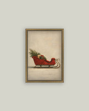 Load image into Gallery viewer, Open Sleigh Framed Art 8x10
