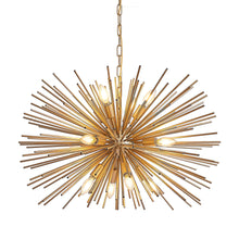 Load image into Gallery viewer, Mid-Century Modern 12-Light Starburst Chandelier 29"  [Online Only]
