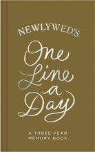 Load image into Gallery viewer, Newlywed's One Line A Day: A Three-Year Memory Book
