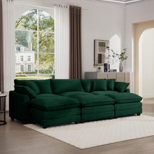 Load image into Gallery viewer, Modern Oversized Modular Cushion Sofa With Ottoman [Online Only]
