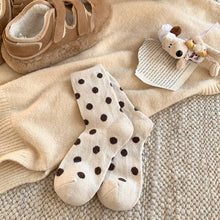 Load image into Gallery viewer, Color Block Thicken Polka Dot Socks (Various Colors)
