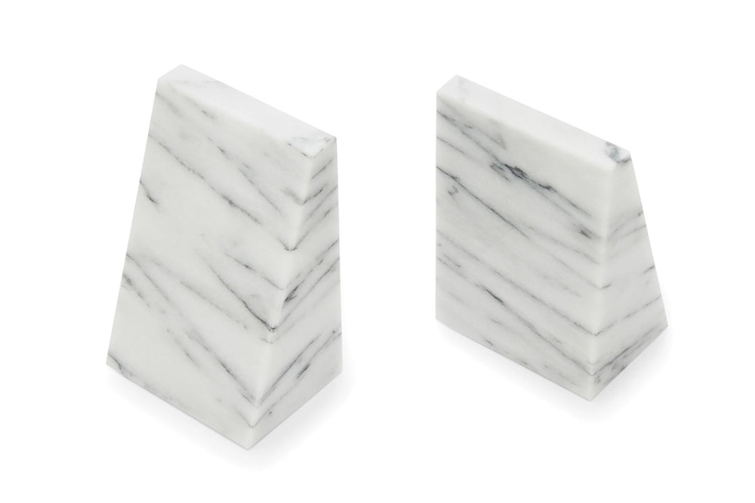 Marble Triangle Bookends (2 colors)