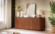 Load image into Gallery viewer, Sideboard Storage Cabinet TV Stand with Wave Pattern [Online Only]
