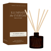 Load image into Gallery viewer, Pumpkin Spice Amber Tinted Glass Jar Reed Diffuser [Online Only]
