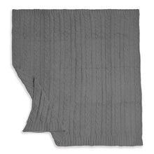 Load image into Gallery viewer, Cable Knit Luxury Throw Blanket (3 colors)
